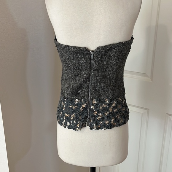 Vintage corset sequins heavy zip up the back - Picture 5 of 9